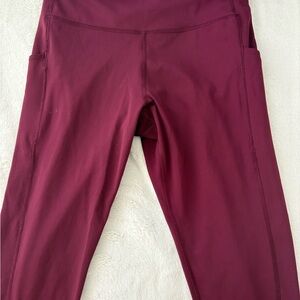 Tek Gear Maroon Workout Leggings